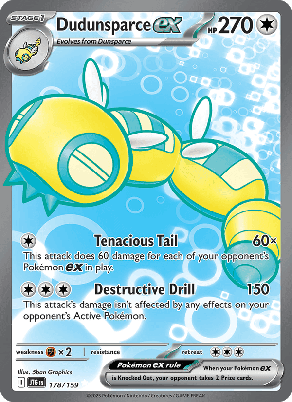 Dudunsparce ex, card 178 from Journey Together