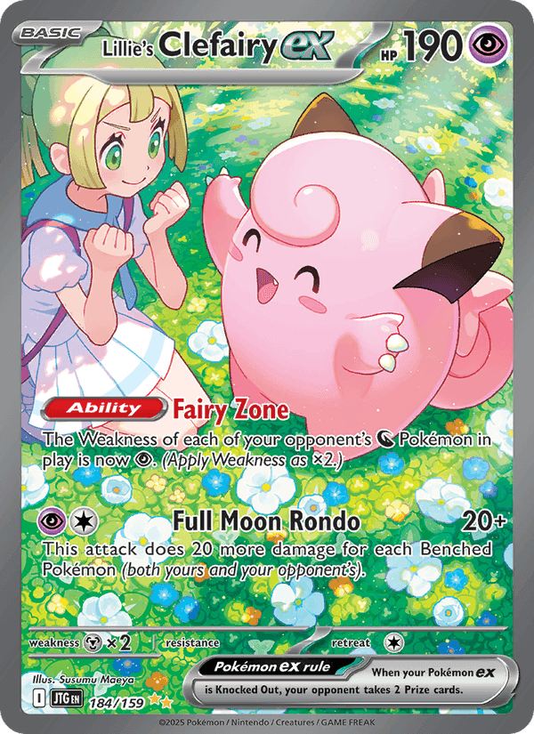 Lillie's Clefairy ex, card 184 from Journey Together