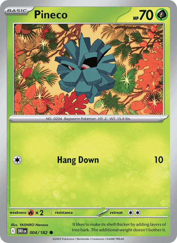Pineco, card 004 from Destined Rivals
