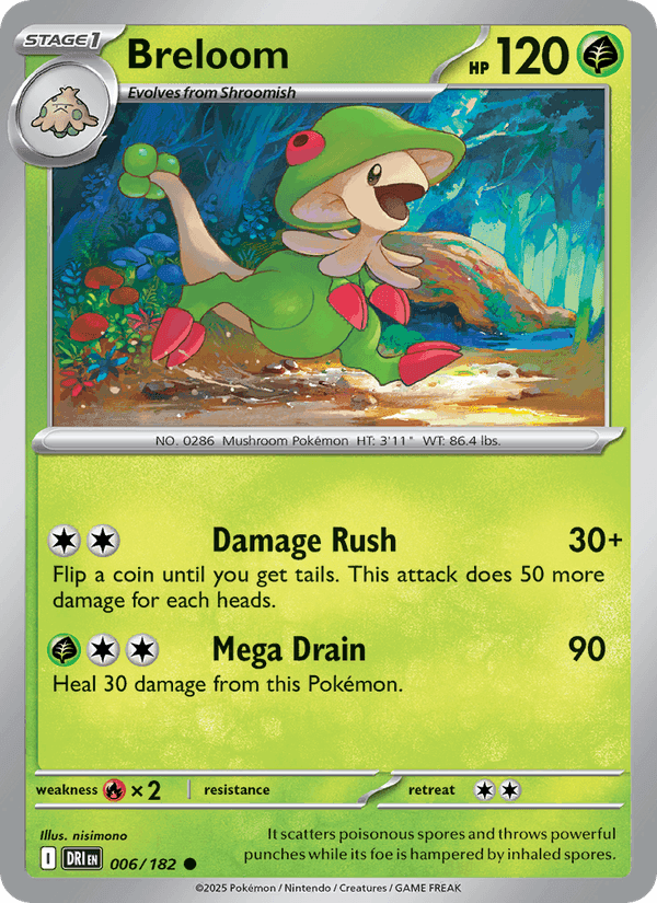 Breloom, carte 006 de Destined Rivals