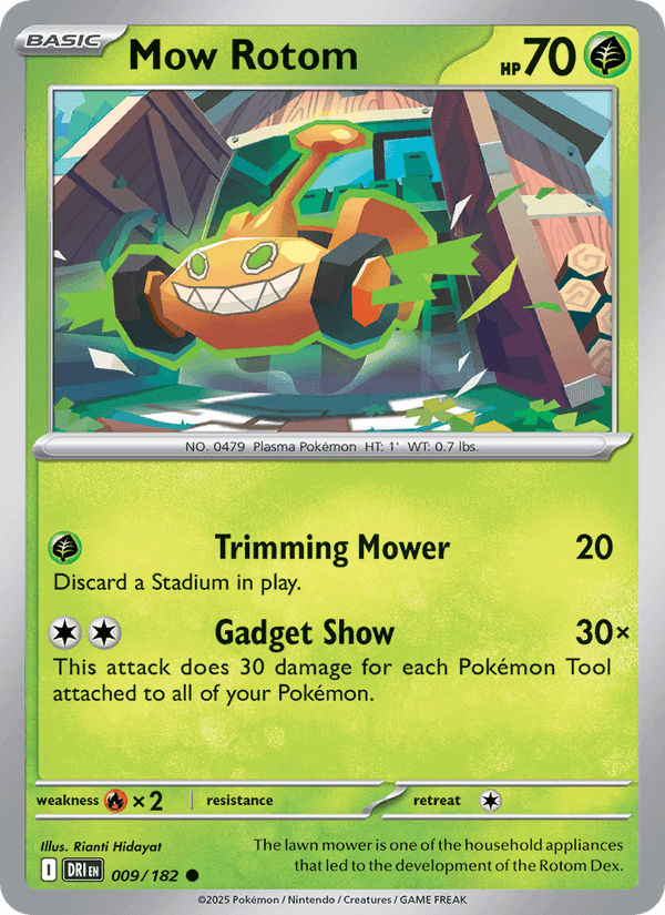 Mow Rotom, carta 009 di Destined Rivals