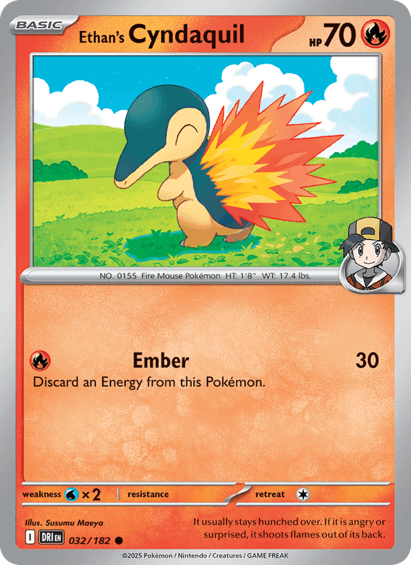 Ethan's Cyndaquil, carta 032 di Destined Rivals