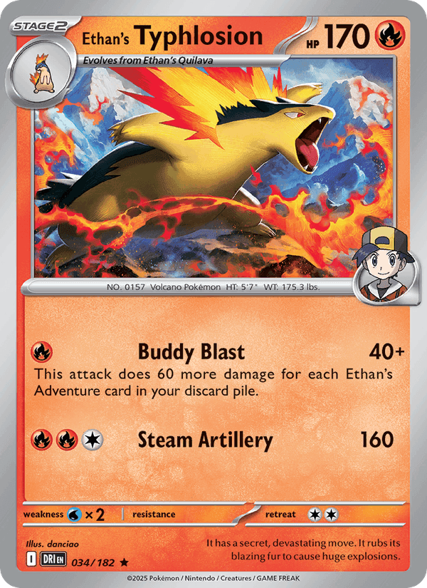 ロケット団の栄光 の 034 番、Ethan's Typhlosion