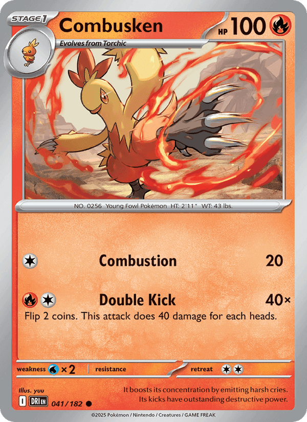 Combusken, card 041 from Destined Rivals