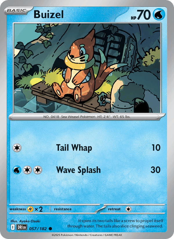 Buizel, card 057 from Destined Rivals