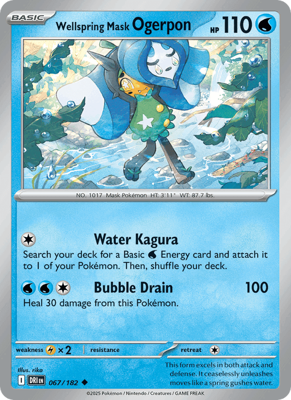 Wellspring Mask Ogerpon, card 067 from Destined Rivals