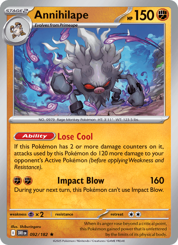 Annihilape, card 092 from Destined Rivals