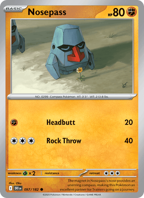 Nosepass, card 097 from Destined Rivals
