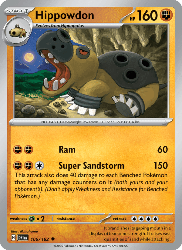 Hippowdon, carta 106 de Destined Rivals