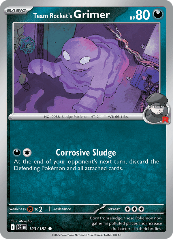 ロケット団の栄光 の 123 番、Team Rocket's Grimer