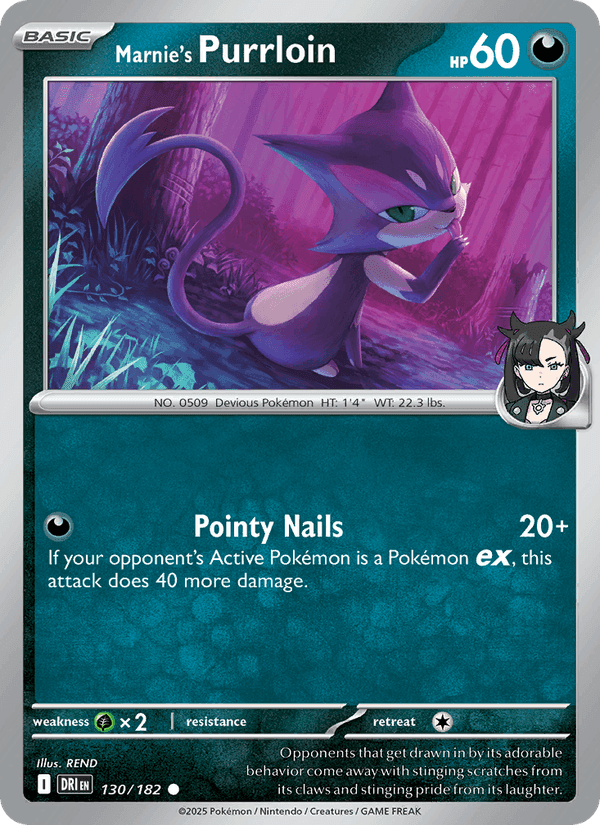 Marnie's Purrloin, carta 130 de Destined Rivals