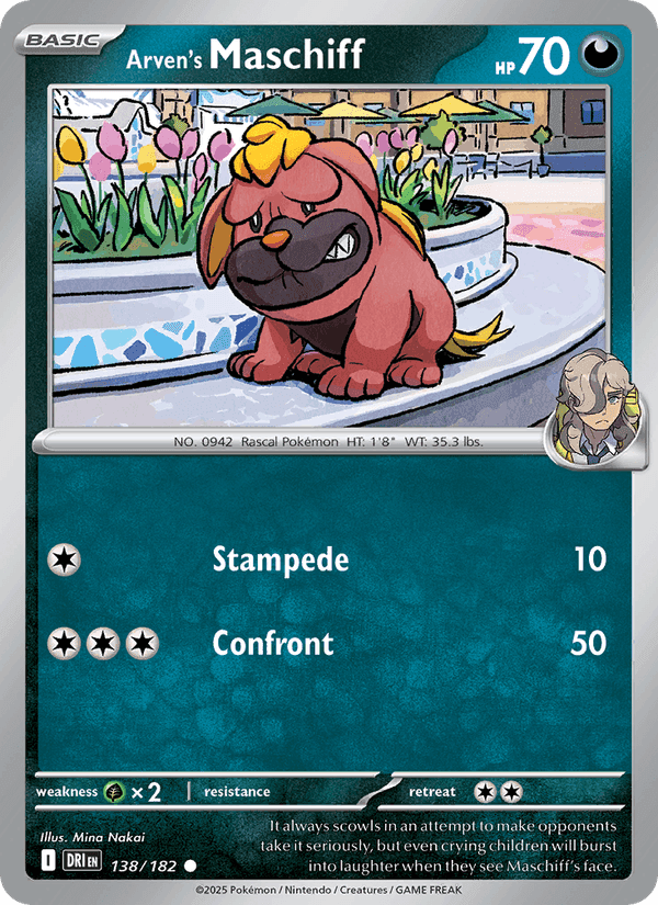 Arven's Maschiff, card 138 from Destined Rivals