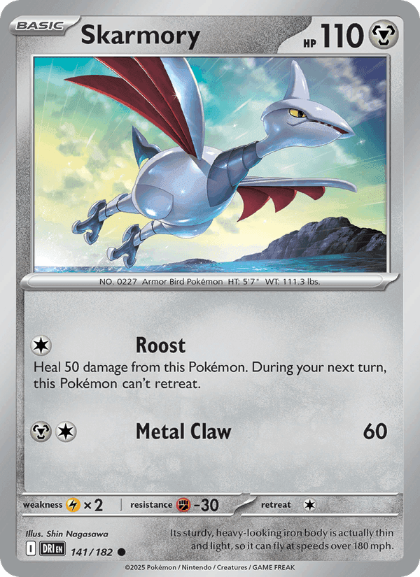 Skarmory, card 141 from Destined Rivals