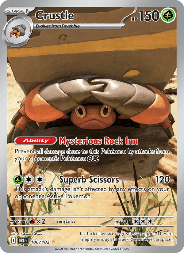 Crustle, card 186 from Destined Rivals