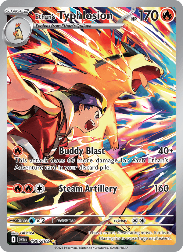 Ethan's Typhlosion, carta 190 de Destined Rivals