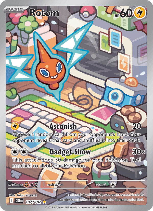 Rotom, card 197 from Destined Rivals
