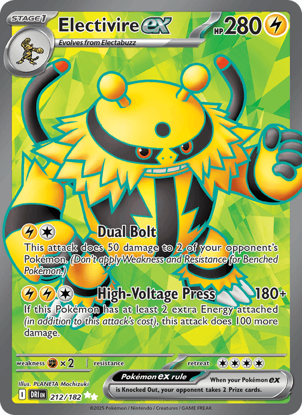 Electivire ex, card 212 from Destined Rivals