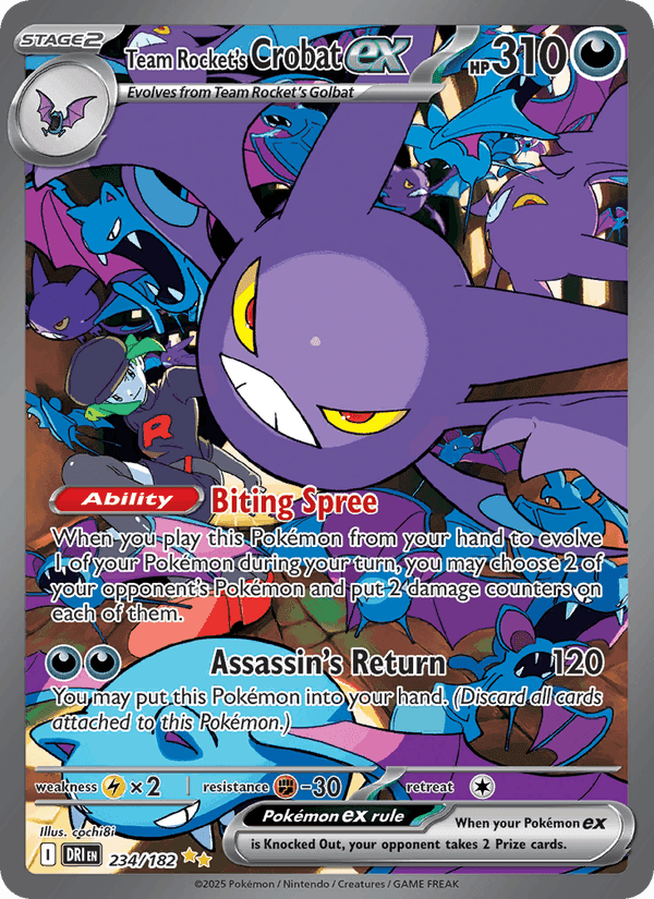 ロケット団の栄光 の 234 番、Team Rocket's Crobat ex