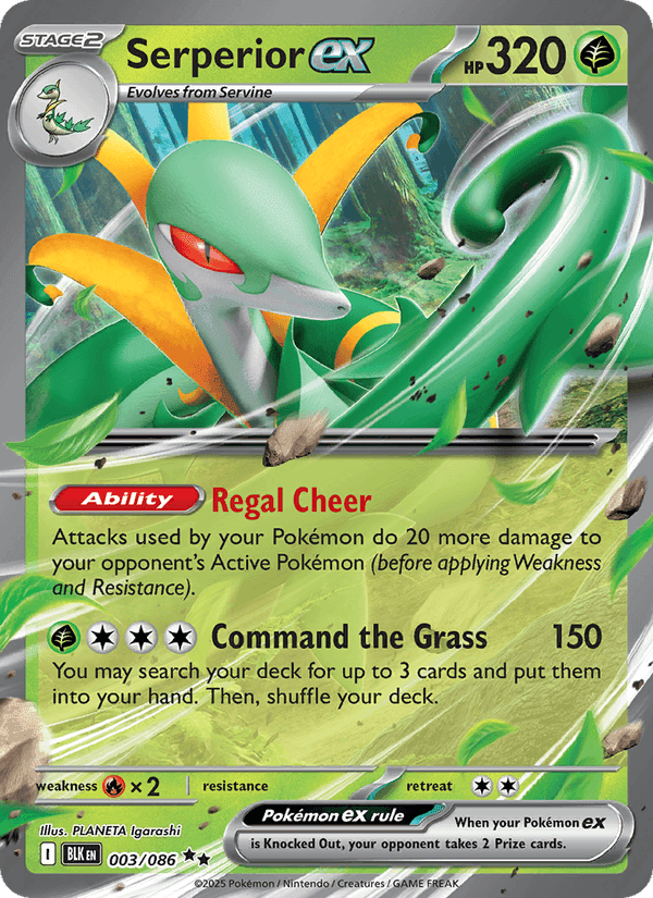 Serperior ex, carta 003 di Black Bolt