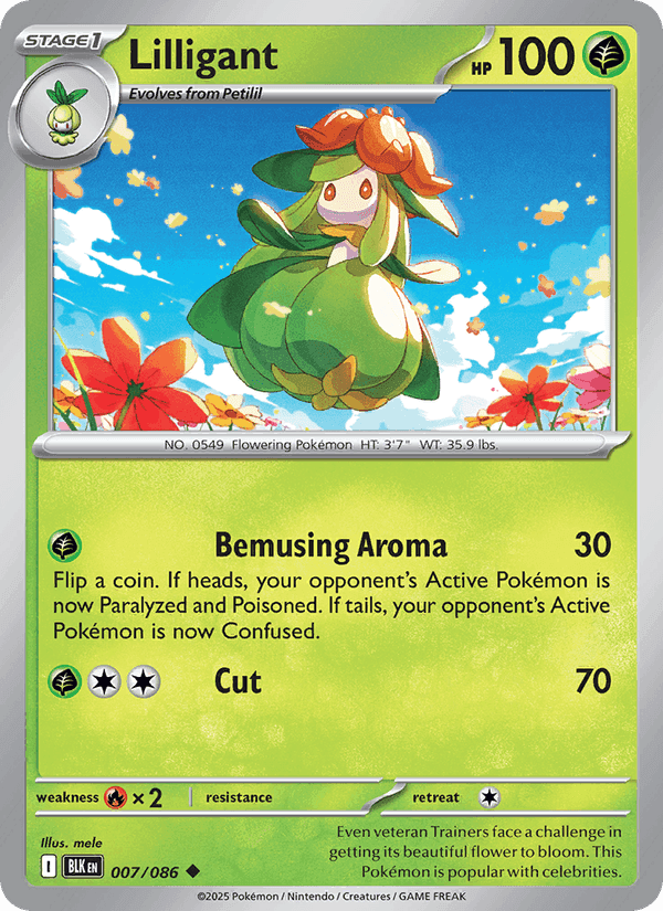 Lilligant, carta 007 di Black Bolt