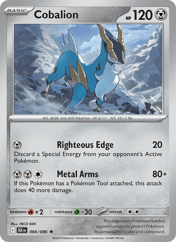 Cobalion, card 066 from Black Bolt