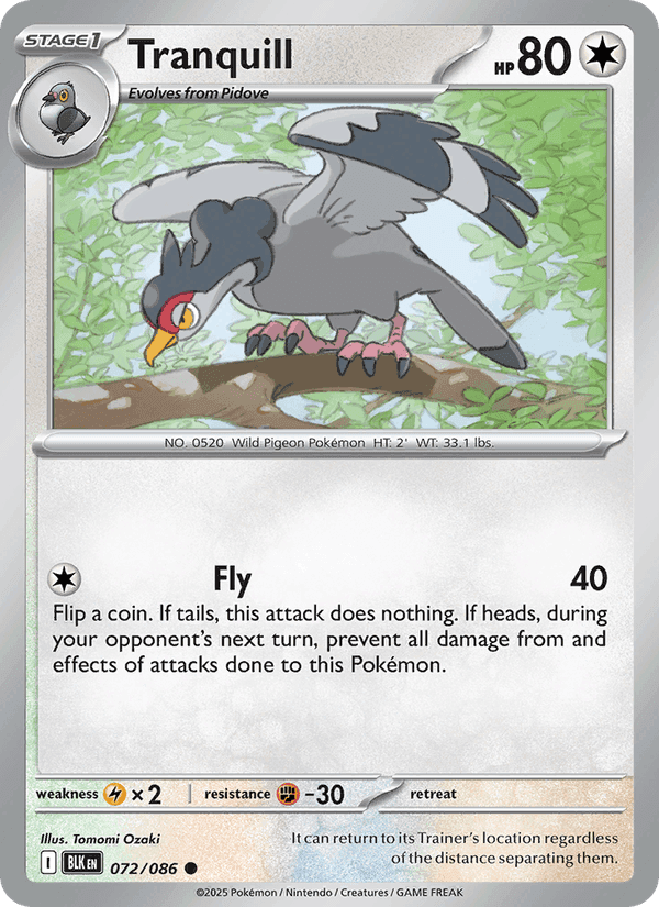 Tranquill, carte 072 de Black Bolt