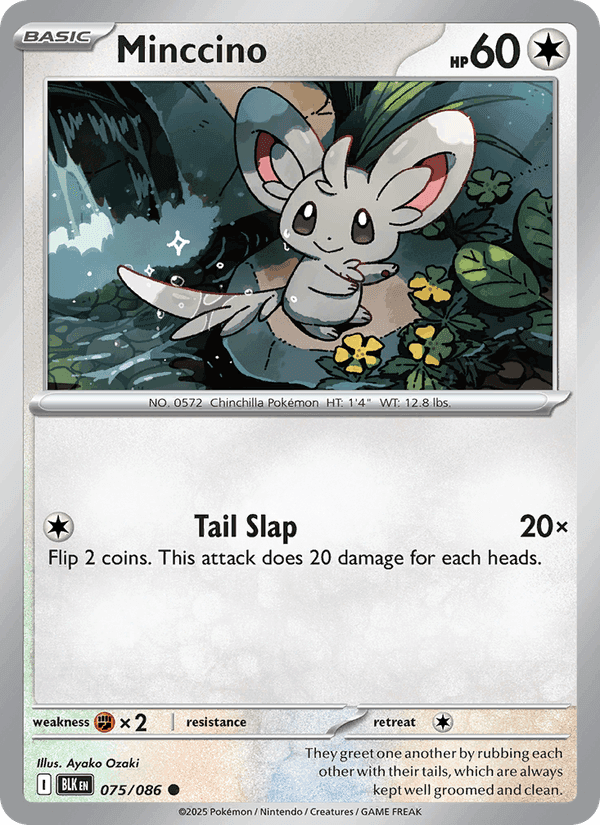 Minccino, carte 075 de Black Bolt
