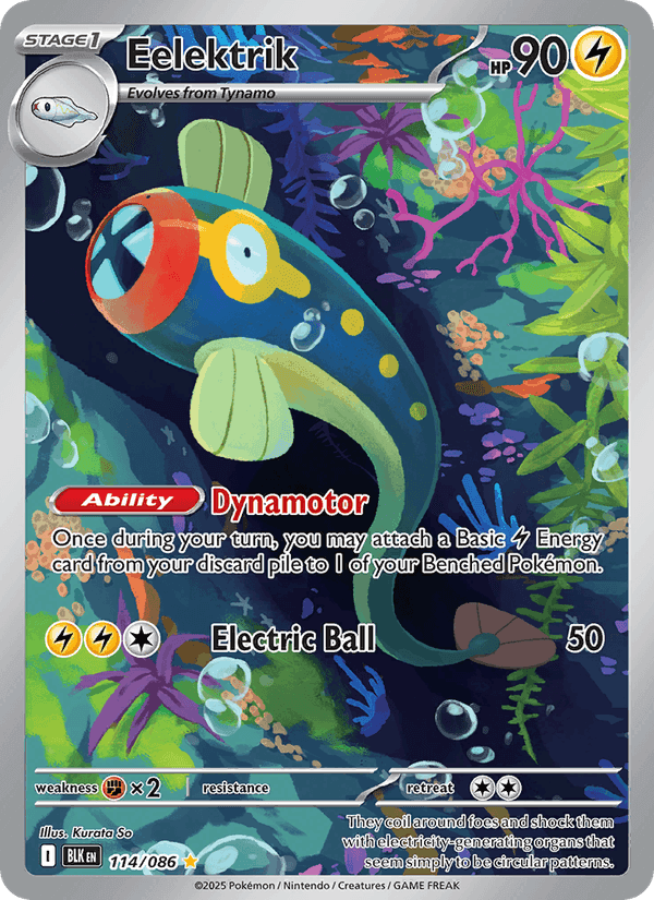 Eelektrik, card 114 from Black Bolt