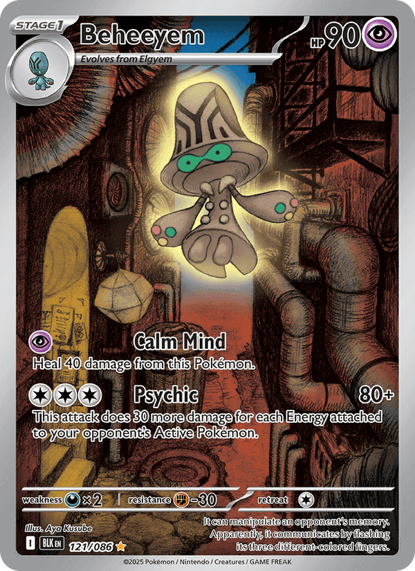 Beheeyem, card 121 from Black Bolt