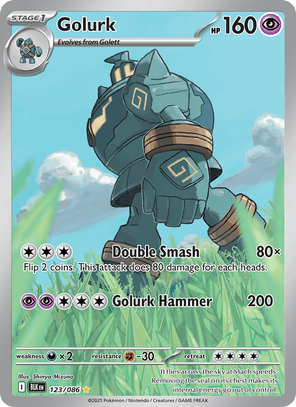 Golurk, carte 123 de Black Bolt