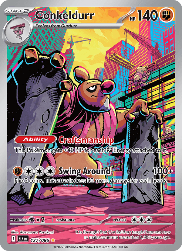 Conkeldurr, card 127 from Black Bolt