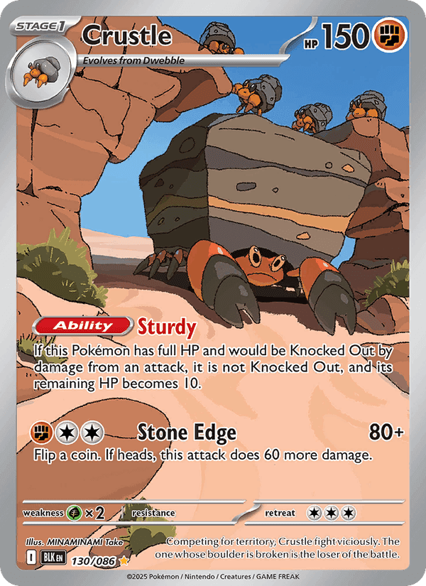 Crustle, card 130 from Black Bolt
