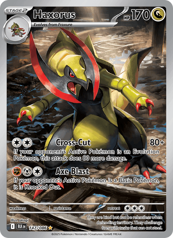 Black Bolt の 147 番、Haxorus