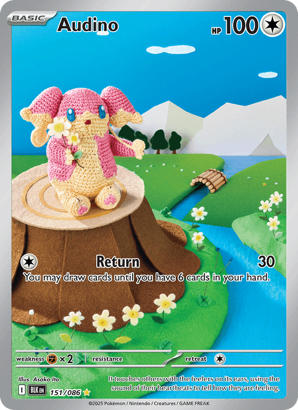 Audino, carte 151 de Black Bolt