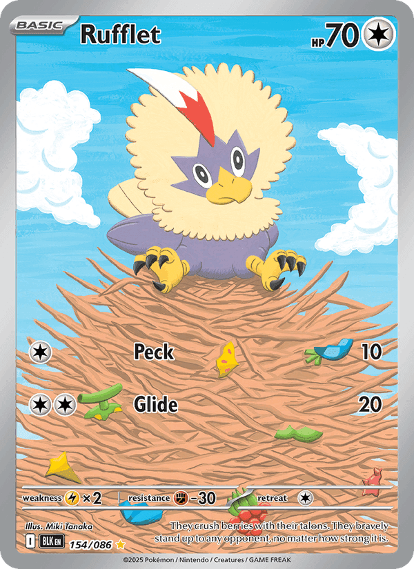 Rufflet, card 154 from Black Bolt