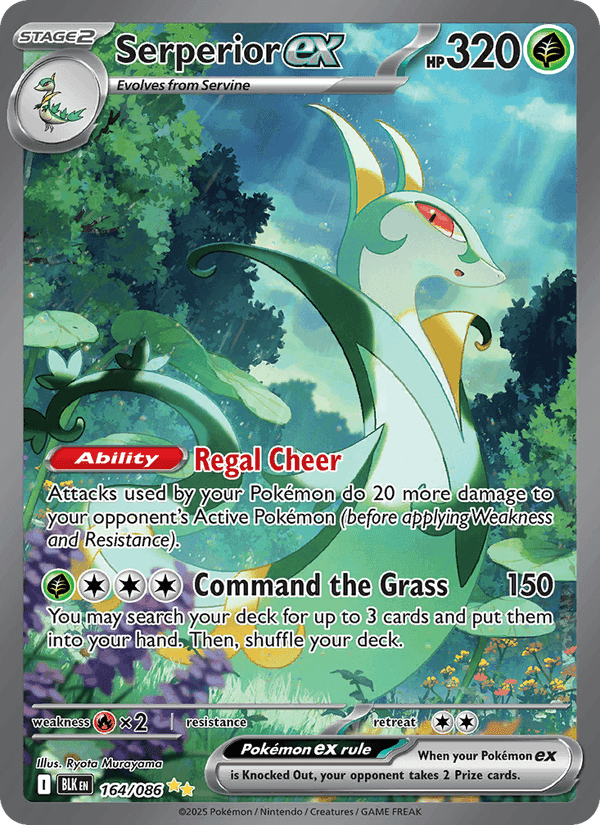 Serperior ex, carte 164 de Black Bolt
