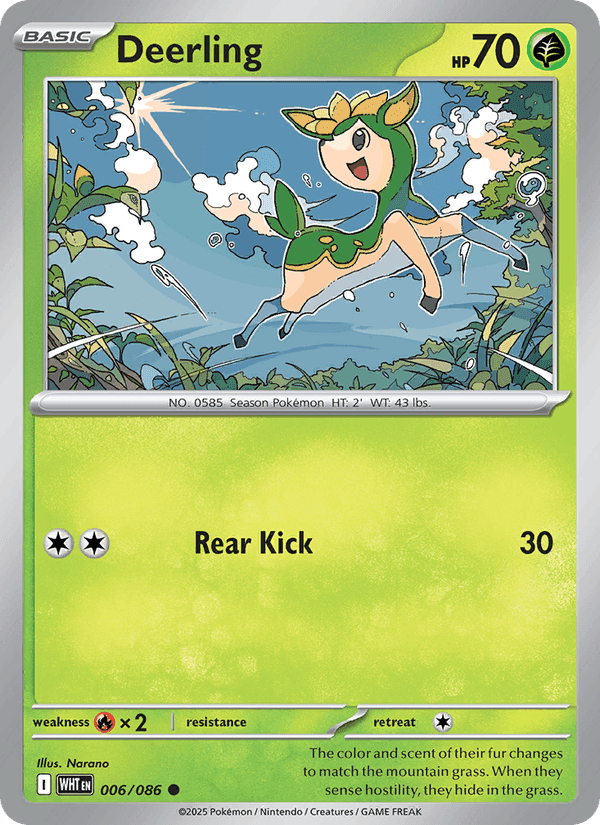Deerling, card 006 from White Flare