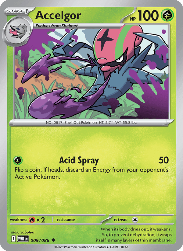 Accelgor, card 009 from White Flare