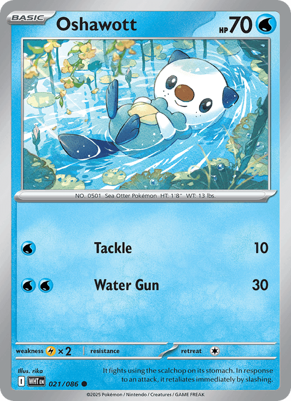 Oshawott, card 021 from White Flare