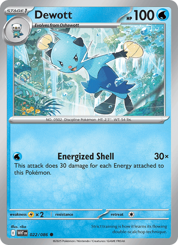 Dewott, card 022 from White Flare