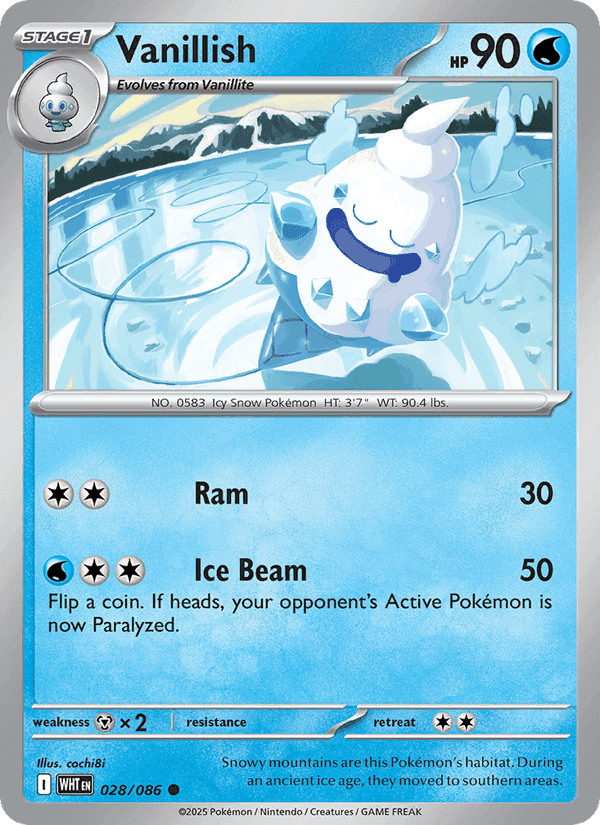 Vanillish, card 028 from White Flare
