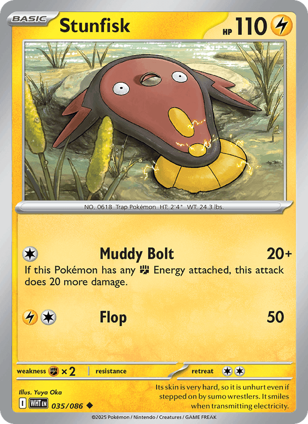 Stunfisk, card 035 from White Flare