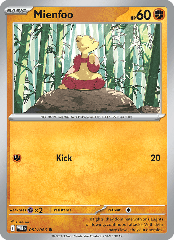 Mienfoo, card 052 from White Flare