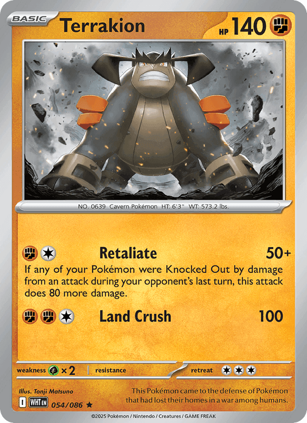 Terrakion, card 054 from White Flare