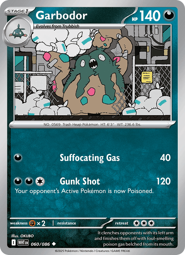 Garbodor, carta 060 di White Flare