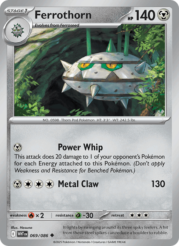 Ferrothorn, card 069 from White Flare