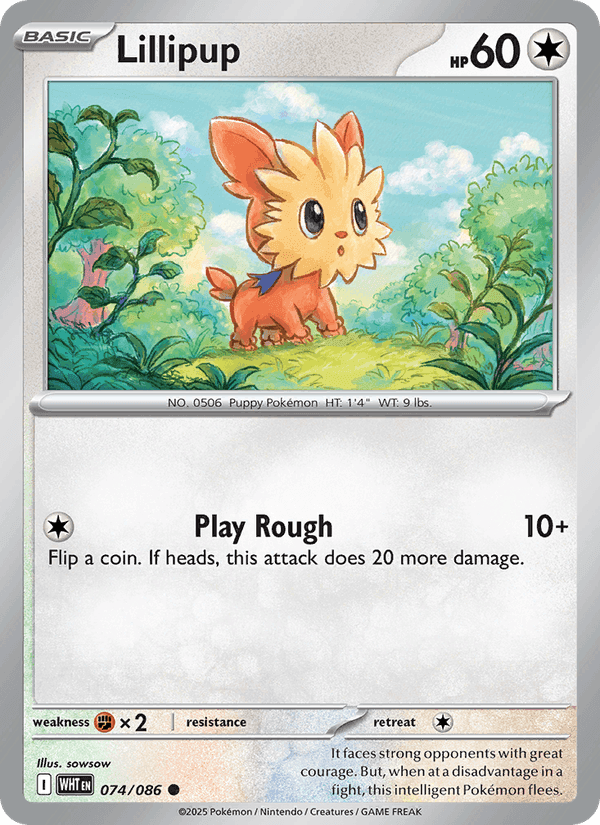 Lillipup, card 074 from White Flare