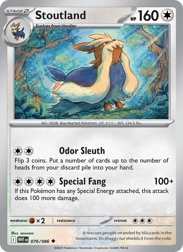Stoutland, card 076 from White Flare