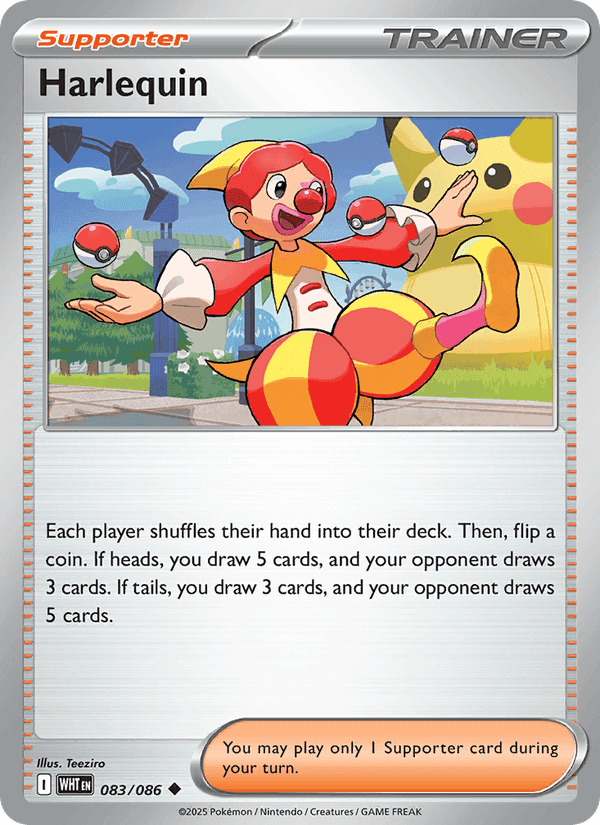 Harlequin, card 083 from White Flare