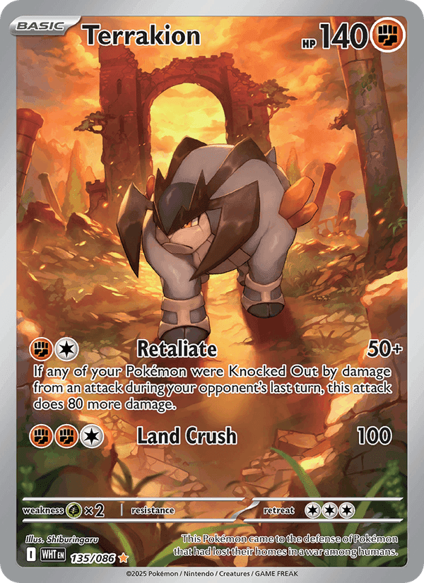 Terrakion, carta 135 di White Flare